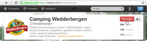 Ontvolgen knop Twitter