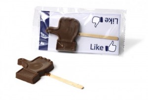 Facebook Like Chocolade