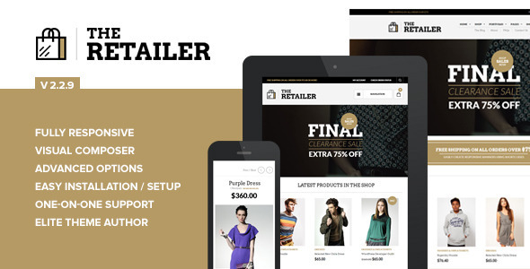 retailer wordpress template