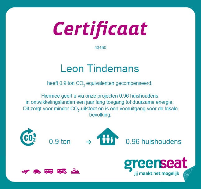 Greenseat certificaat