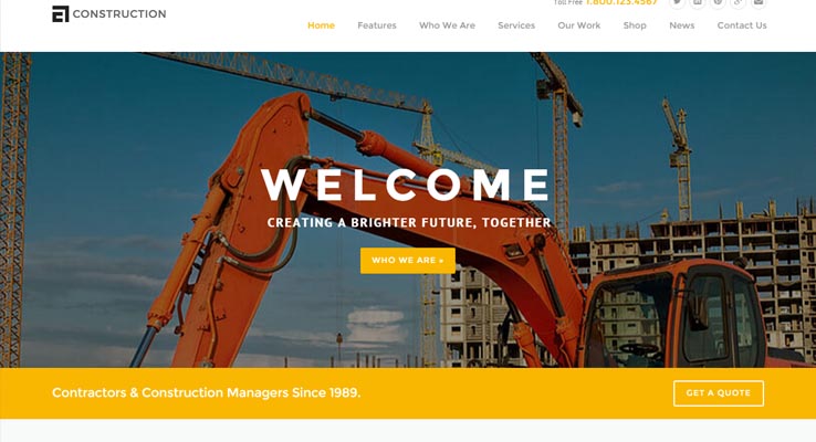 construction wp theme