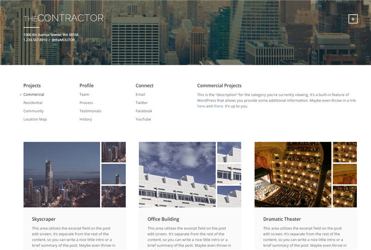 contractor - wordpress