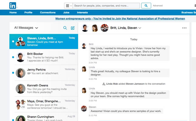 linkedin new inbox