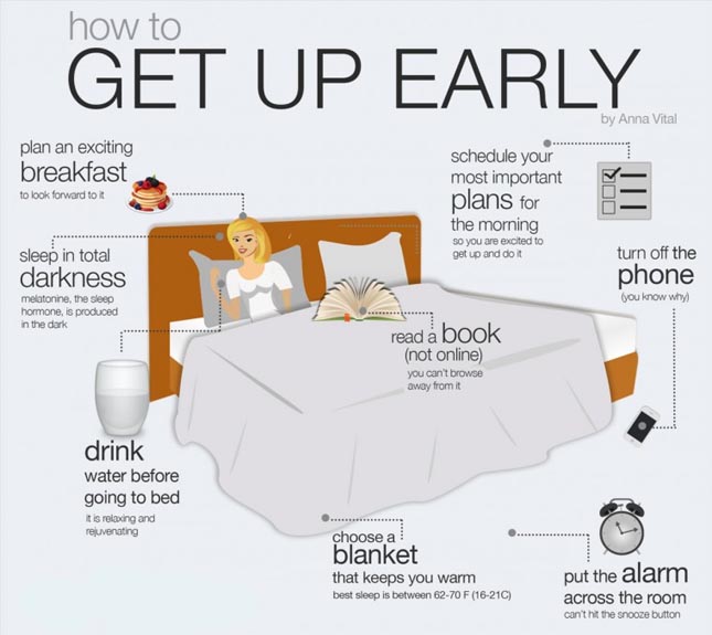 tips om vroeg op te staan