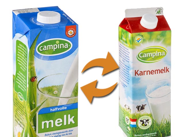 melk wisselen